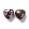 Mother's Day Gifts Natural Rhodonite Heart Love Stone G-M379-18-2