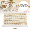 10 Yards Flat Polyester Metallic Braided Cord OCOR-WH0090-054-2
