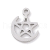Non-Tarnish 304 Stainless Steel Charms STAS-K286-01F-P-1