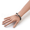 Natural Round Indian Agate Stretch Bracelets BJEW-JB03845-04-4