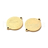 Ion Plating(IP) 304 Stainless Steel Connector Charms STAS-C074-11G-09-2
