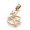 304 Stainless Steel Pendants STAS-I130-07G-2
