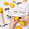 CREATCABIN 2Pcs 2 Styles Printed Cotton Cloth Storage Bags ABAG-CN0001-09-3