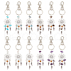  Woven Net/Web with Feather Alloy Keychain KEYC-NB0001-35-1