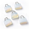 Opalite Brass Pendants KK-E274-01P-01-1