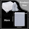 SOFPLATE 50pcs Large Organza Pouches Portable Shoes Bag Travel Storage Drawstring Bags OP-SP0001-03C-01-2