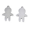 201 Stainless Steel Pendants STAS-T044-269P-2