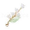 Lily Flower Acrylic Pendant Decorations HJEW-JM02333-4