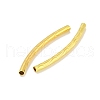 Brass Curved Tube Beads KK-B120-01E-G-2