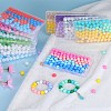 80Pcs 4 Style Round Silicone Focal Beads SIL-SZ0001-22F-6