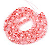 Baking Paint Glass Beads Strands DGLA-N015-8mm-03-2
