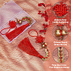 SUPERFINDINGS 2Pcs Polyester Tassel & Chinese Knot Pendant HJEW-FH0001-64A-3