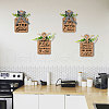 Wooden Pendant Decoration HJEW-WH0074-015-7