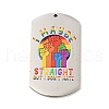 Non-Tarnish Pride 201 Stainless Steel Big Pendants STAS-J041-05F-1