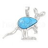 Synthetic Turquoise Pendants G-A176-A12-1
