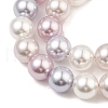 Baking Painted Pearlized Glass Pearl Round Bead Strands PEAR-H019-02C-11-3
