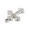 Alloy Rhinestone Pendants FIND-U026-26P-2