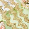 AHADERMAKER 5 Yards Polyester Lace Ribbon OCOR-GA0001-94-4