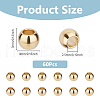 DICOSMETIC 60Pcs 201 Stainless Steel Spacer Beads STAS-DC0016-36-2
