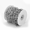 Tarnish Resistant 201 Stainless Steel Heart Link Chains CHS-F015-04P-4