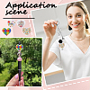 SUNNYCLUE 8Pcs 4 Style Heart Silicone Focal Beads SIL-SC0001-65-5