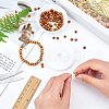 OLYCRAFT 120Pcs Round Natural Wood Beads WOOD-OC0001-84-LF-5