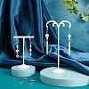  120Pcs 4 Style 304 Stainless Steel Leverback Earring Findings STAS-NB0001-17-2