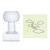 Clear Acrylic Soap Stamps DIY-WH0437-007-1