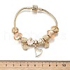 Alloy Enamel European Beads Charm Bracelets BJEW-F495-07G-3