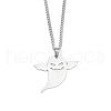 201 Stainless Steel Pendant Necklaces for Man NJEW-Q336-02E-P-1