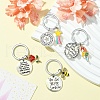 Bees Alloy Enamel & Rhinestone Keychain KEYC-YW00071-01-4