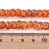 Luminous Handmade Gold Foil Glass Beads Strands FOIL-N029-02A-08-5