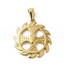 PVD Vacuum Plating 304 Stainless Steel Pendants STAS-B069-15G-1