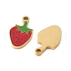 304 Stainless Steel Enamel Pendants STAS-R168-02F-G-2