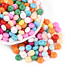 Opaque Baking Paint Glass Seed Beads SEED-N008-03A-M-1