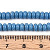Opaque Spray Painted Glass Beads GLAA-ZX008-4mm-18V-4