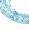 Imitation Jade Glass Beads Strands GLAA-P058-02A-02-3