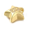 Rack Plating Brass Micro Pave Cubic Zirconia Pendants KK-I722-05G-B-2