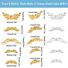 SOFPLATE 200pcs 10 Styles Tibetan Style Alloy Beads DIY-SP0001-40-2