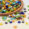 300Pcs 10 colors Handmade Millefiori Glass Beads LAMP-TA0002-05-26