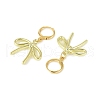 2 Pairs 2 Styles Bowknot Alloy Hoop Earrings EJEW-JE06357-5