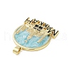 Rack Plating Brass Enamel Pendants KK-H474-21G-01-2
