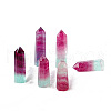 Point Tower Natural Fluorite Healing Stone Wands PW-WG85026-01-3
