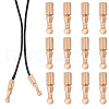 CHGCRAFT 12Pcs Alloy Cord Ends FIND-CA0009-70LG-1
