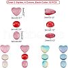 SUPERFINDINGS 180Pcs 12 Style Transparent Glass Cabochons GGLA-FH001-01-4