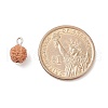 Undyed Natural Rudraksha Charms PALLOY-JF01583-3