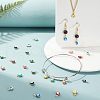  40Pcs 10 Colors Real 18K Gold Plated Plated Brass Enamel Beads KK-NB0001-45-6