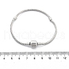 Brass Snake Chain Link Bracelets for Men Women BJEW-G736-06P-5