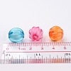 Transparent Acrylic Beads X-TACR-S098-M-4