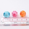 Transparent Acrylic Beads X-TACR-S098-M-4